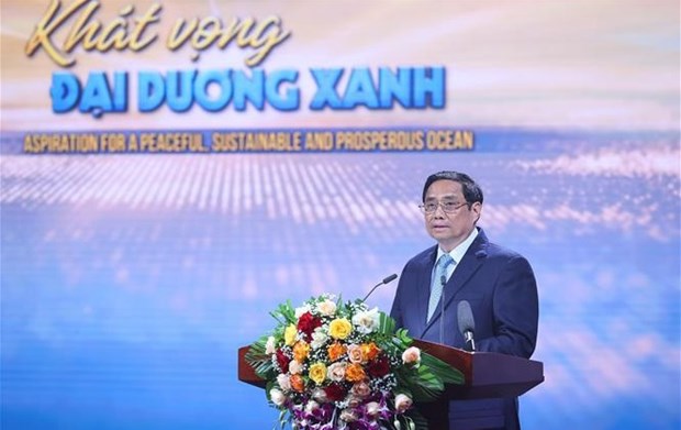 Premier vietnamita insta a actuar por oceano azul, paz y desarrollo sostenible hinh anh 1
