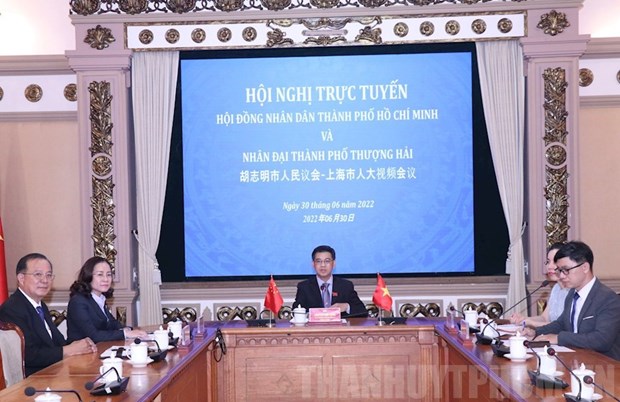 Ciudad Ho Chi Minh y Shanghai (China) fomentan cooperacion entre organos electos hinh anh 1