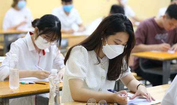 Inicia Vietnam examen de graduacion de bachillerato del ano escolar 2022 hinh anh 1