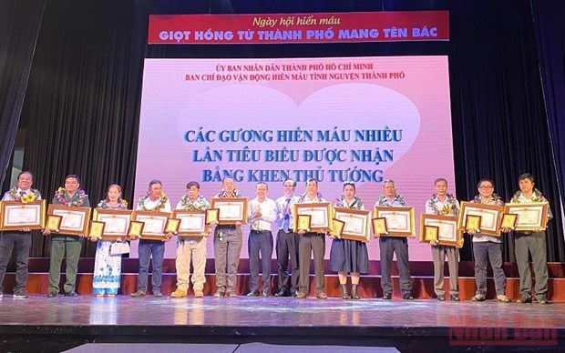 Celebran en Ciudad Ho Chi Minh campana de donacion voluntaria de sangre hinh anh 1