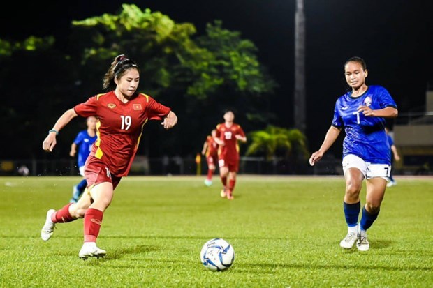 Vietnam vencio a Camboya en el Campeonato Femenino AFF hinh anh 2