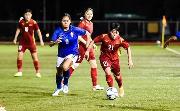 Vietnam vencio a Camboya en el Campeonato Femenino AFF hinh anh 1