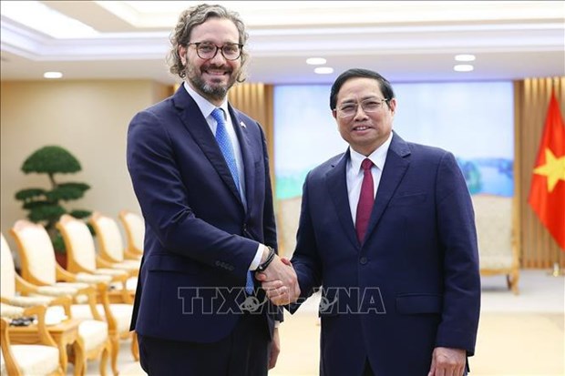 Premier vietnamita recibe a ministro argentino de Relaciones Exteriores, Comercio Internacional y Culto hinh anh 1