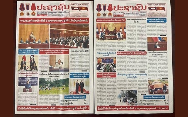 Periodico laosiano destaca la solidaridad especial Vietnam-Laos hinh anh 1