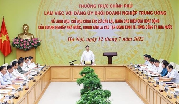 Premier vietnamita insta a explotar con eficiencia recursos de empresas estatales hinh anh 1