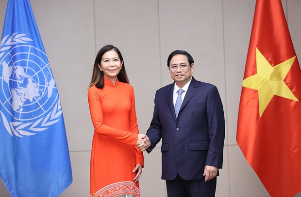Primer ministro de Vietnam recibe a nueva coordinadora residente de ONU hinh anh 1