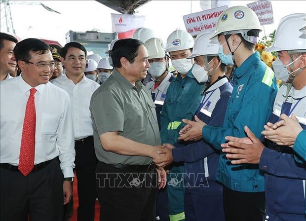 Primer ministro vietnamita asiste a inauguracion de planta termoelectrica Song Hau 1 hinh anh 1