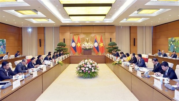 Profundizan cooperacion entre organos legislativos de Vietnam y Laos hinh anh 1
