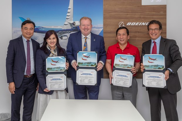 Vietjet y Boeing firman acuerdo sobre la entrega de 200 aviones hinh anh 1