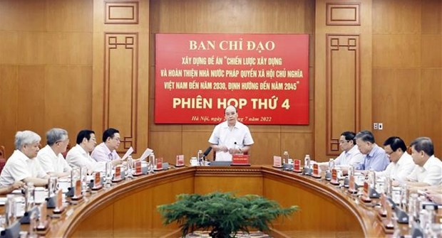 Presidente vietnamita insta a perfeccionar construccion del Estado de derecho socialista hinh anh 1