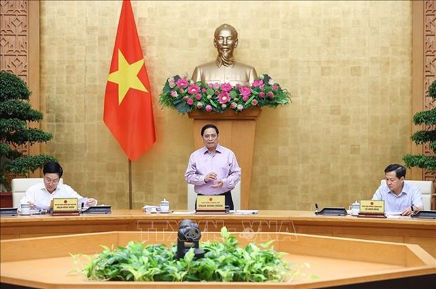 Efectuan reunion mensual de Gobierno vietnamita sobre legislacion hinh anh 1