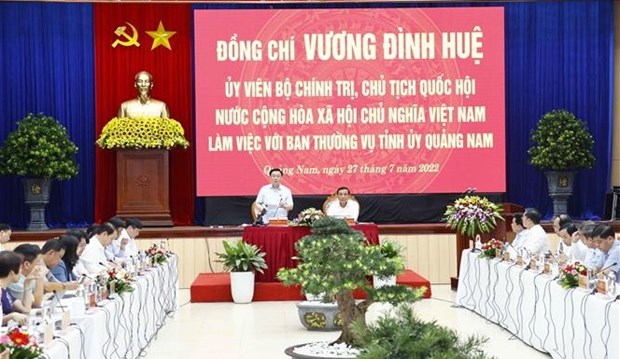 Presidente de parlamentario pide a Quang Nam convertirse en modelo de desarrollo turistico hinh anh 1