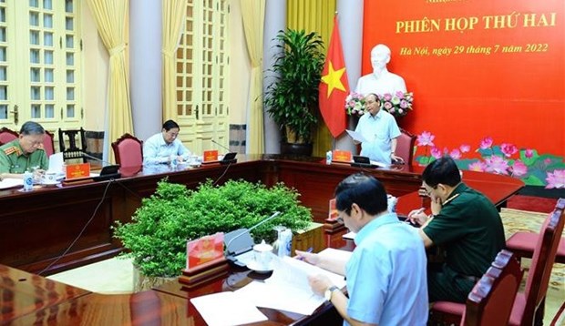 Presidente vietnamita dirige reunion del Consejo de Defensa y Seguridad Nacional hinh anh 1