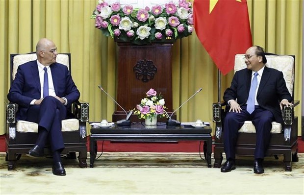 Presidente vietnamita sugiere a fomentar cooperacion con Grecia en diferentes campos hinh anh 1