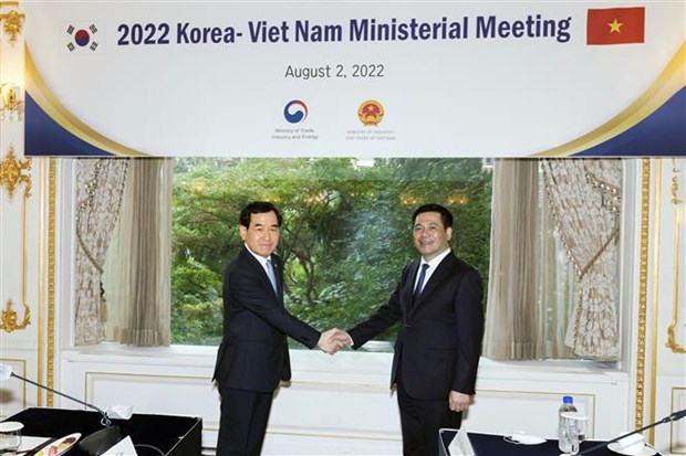 Efectuan reunion de Ministros de Industria y Comercio de Vietnam y Corea del Sur hinh anh 1