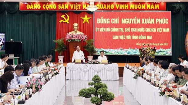 Presidente de Vietnam realiza visita de trabajo a la provincia de Dong Nai hinh anh 1