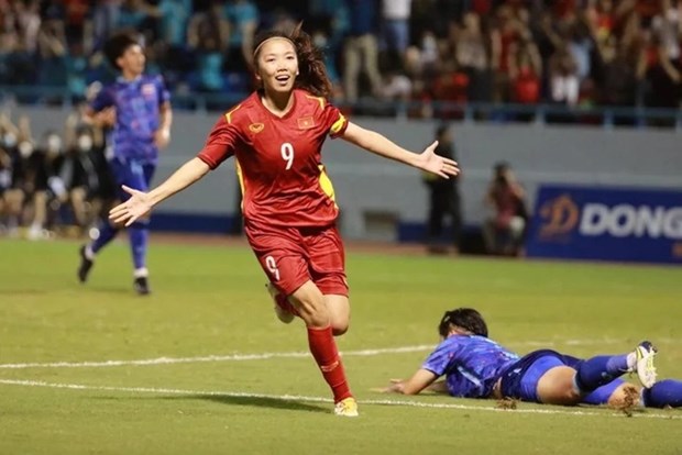 Delantera vietnamita presente en cartel de Copa Mundial Femenina de FIFA hinh anh 2