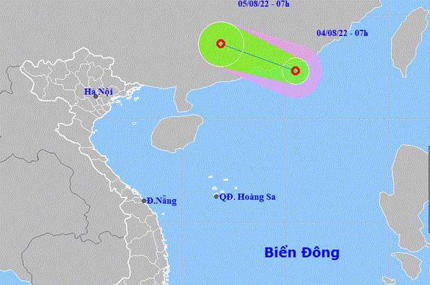 Area de bajas presiones sobre Mar de Este se convirtio en depresion tropical hinh anh 1