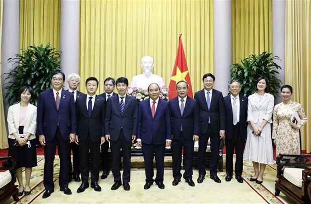 Presidente vietnamita recibe a gobernador de prefectura japonesa de Gunma hinh anh 2