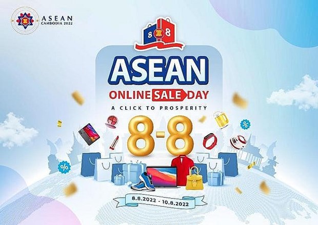 Mas de 300 empresas participan en Dia de venta en linea de ASEAN 2022 hinh anh 1