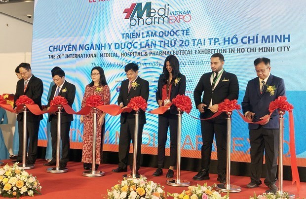 Inauguran XX Exposicion Medi-Pharm de Vietnam en Ciudad Ho Chi Minh hinh anh 1