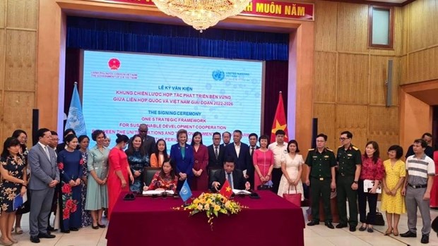 Vietnam y ONU firmaron marco estrategico de cooperacion para el desarrollo sostenible hinh anh 2