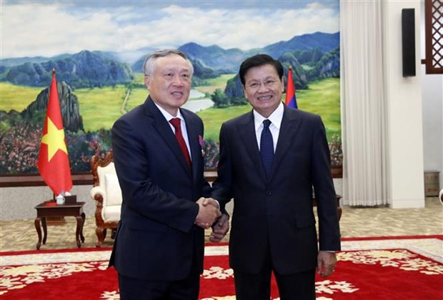 Presidente del Tribunal Popular Supremo de Vietnam realiza visita de trabajo en Laos hinh anh 1