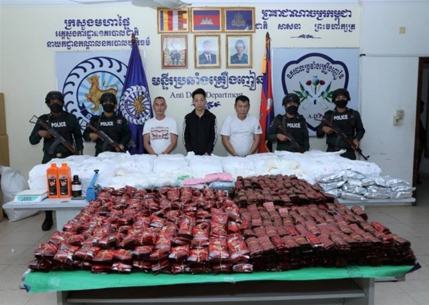 Mas de nueve mil arrestados en Camboya por narcotrafico hinh anh 1