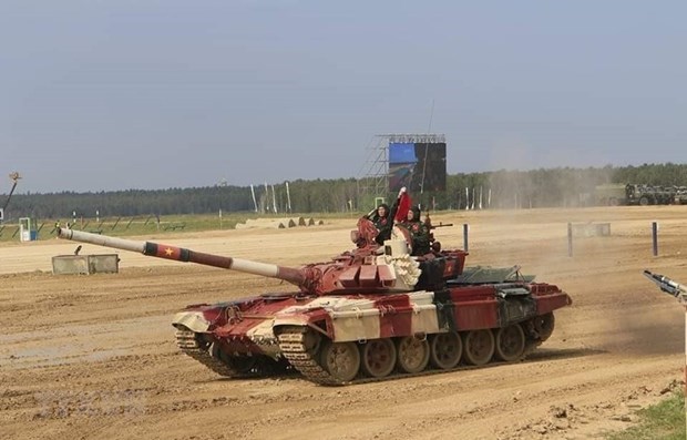 El equipo de tanques de Vietnam inicia actividades en Juegos Militares Internacionales hinh anh 1