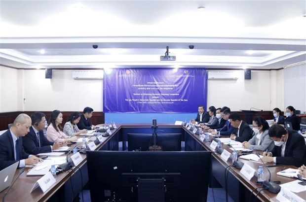 Vietnam y Laos fortalecen cooperacion en diplomacia economica hinh anh 1