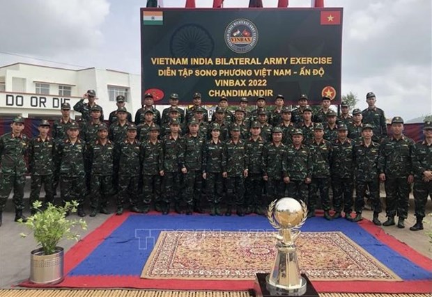 Clausuran ejercicio bilateral Vietnam-India sobre mantenimiento de paz de ONU hinh anh 1