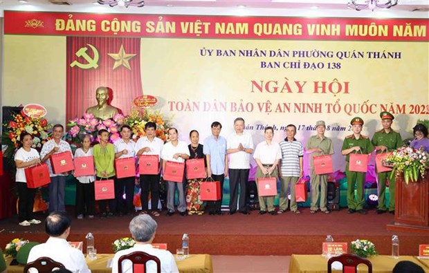 Movilizan en Vietnam participacion del pueblo en garantia de seguridad nacional hinh anh 1