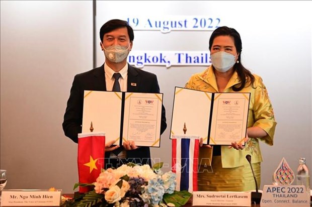 Organizaciones de comunicacion de Vietnam y Tailandia impulsan colaboracion hinh anh 1