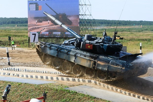 Equipo de tanque de Vietnam entra en semifinales de Army Games 2022 hinh anh 1