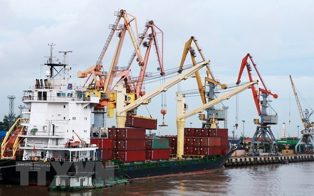 Crece volumen de carga a traves de puertos maritimos de Vietnam en julio hinh anh 1