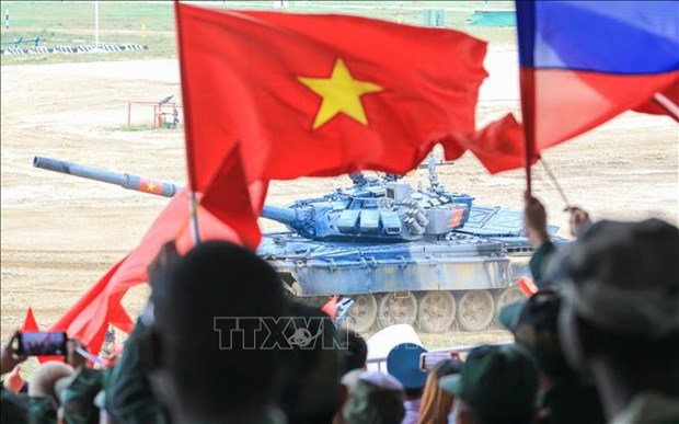 Equipo de tanques de Vietnam dispuesto para las semifinales de Army Games 2022 hinh anh 1