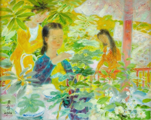 Obra de pintor vietnamita regresa a sala de subastas internacionales hinh anh 1