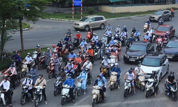 Hanoi presta atencion a medicion de emisiones de motos para mejorar calidad del aire hinh anh 1