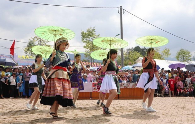Celebraran actividades en la Aldea de Cultura y Turismo de Etnias Minoritarias de Vietnam por Dia Nacional hinh anh 1