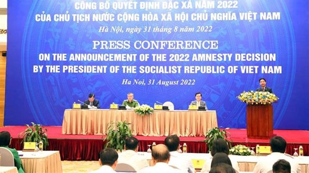 Anuncian decision del Presidente de Vietnam sobre amnistia en 2022 hinh anh 1