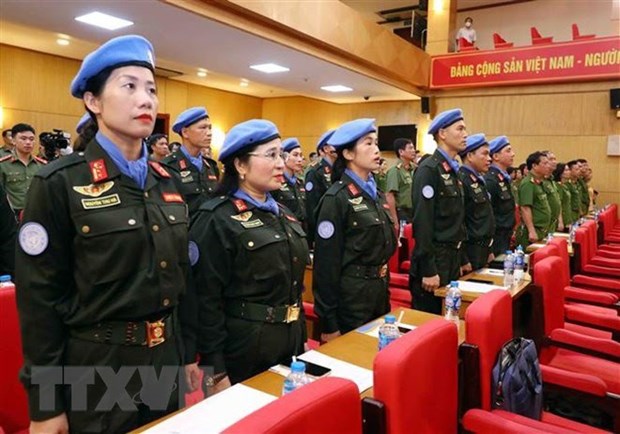 Policia vietnamita lista para unirse a las fuerzas de mantenimiento de la paz de la ONU hinh anh 1