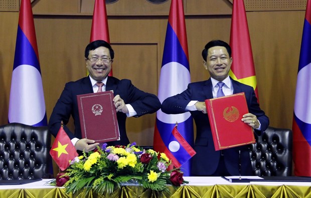 Destacan el papel de la diplomacia en el desarrollo de nexos Vietnam - Laos hinh anh 2
