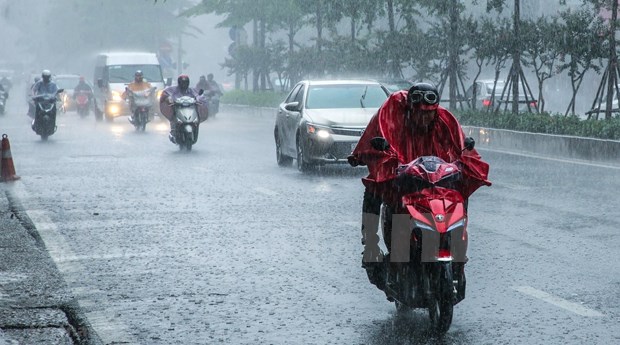 Registran lluvias fuertes en regiones del norte y centro de Vietnam hinh anh 1
