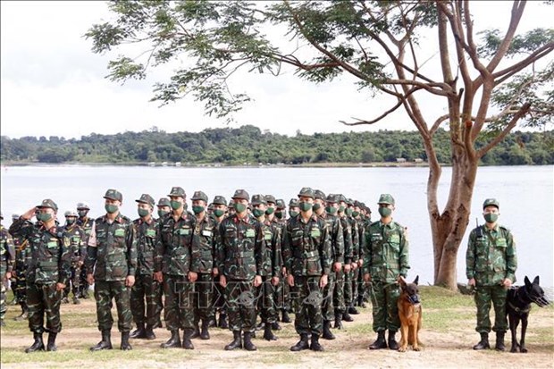 Inauguran simulacro conjunto de rescate entre Vietnam, Laos y Camboya hinh anh 1