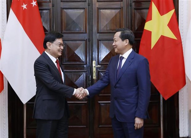 Efectuan reunion entre viceprimeros ministros de Vietnam y Singapur hinh anh 1