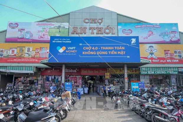 Despliegan primer mercado sin efectivo en ciudad vietnamita de Can Tho hinh anh 1