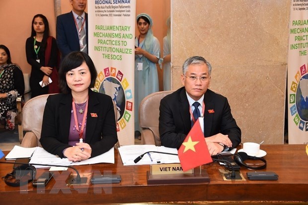 Participa Vietnam en reunion parlamentaria Asia-Pacifico sobre objetivos SDG en Pakistan hinh anh 1