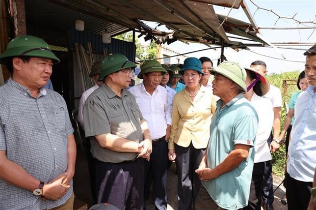 Primer ministro de Vietnam realiza visita de trabajo a provincia de Ha Nam hinh anh 1