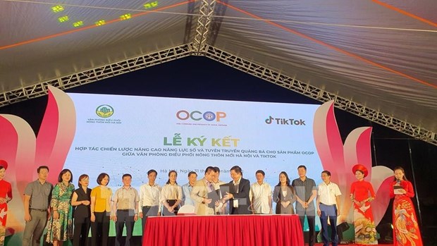 Hanoi mejora promocion de productos OCOP en plataforma Tiktok hinh anh 1