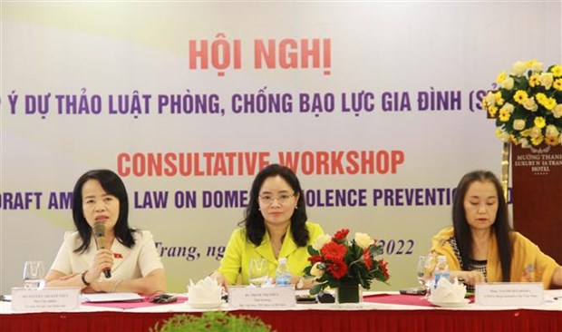 Recopilan opiniones sobre proyecto de Ley contra la violencia domestica modificado hinh anh 1